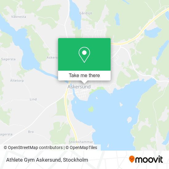 Athlete Gym Askersund map