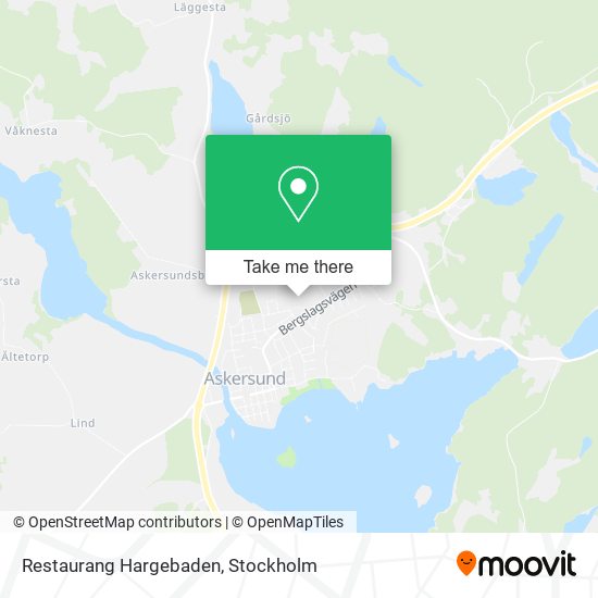 Restaurang Hargebaden map
