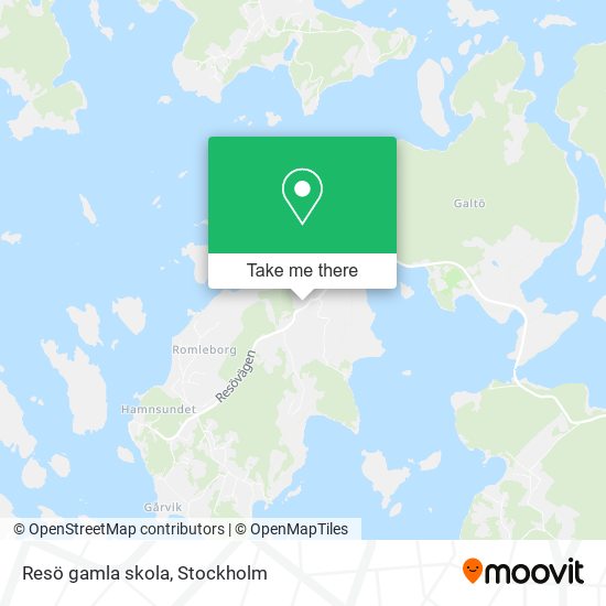 Resö gamla skola map