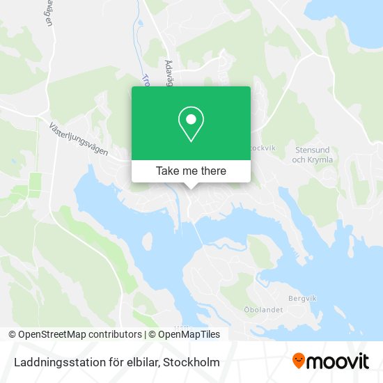 Laddningsstation för elbilar map