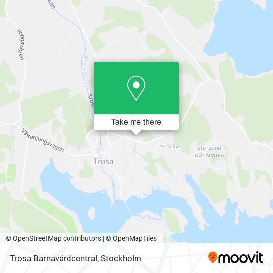 Trosa Barnavårdcentral map