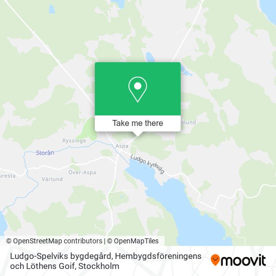 Ludgo-Spelviks bygdegård, Hembygdsföreningens och Löthens Goif map