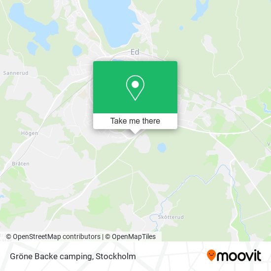 Gröne Backe camping map