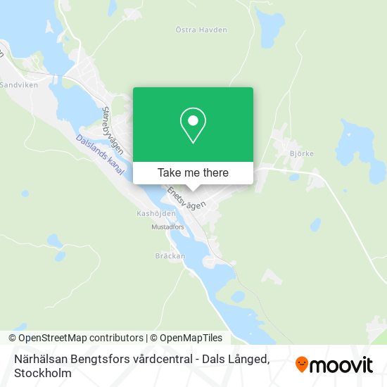 Närhälsan Bengtsfors vårdcentral - Dals Långed map