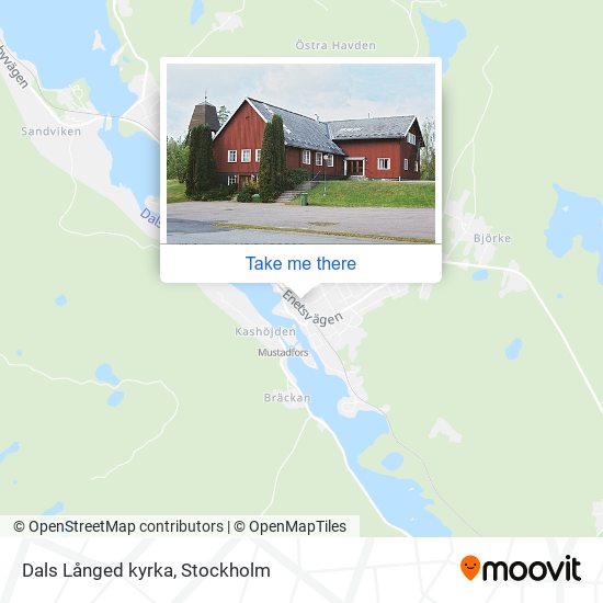 Dals Långed kyrka map