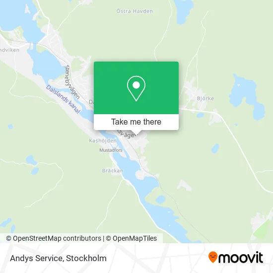 Andys Service map