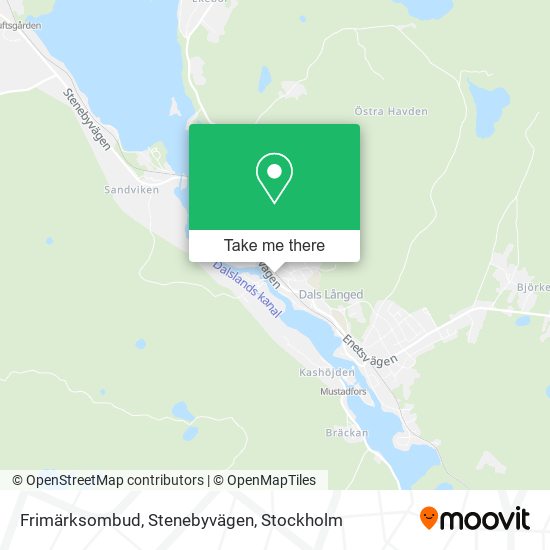 Frimärksombud, Stenebyvägen map