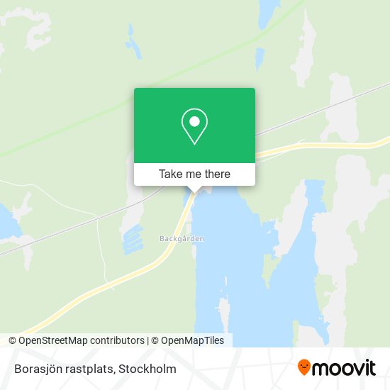 Borasjön rastplats map