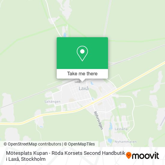 Mötesplats Kupan - Röda Korsets Second Handbutik i Laxå map