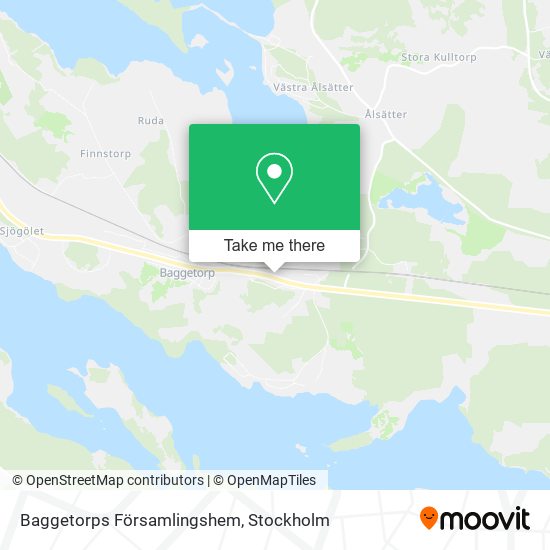 Baggetorps Församlingshem map