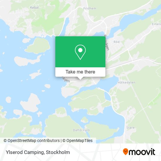 Ylserod Camping map