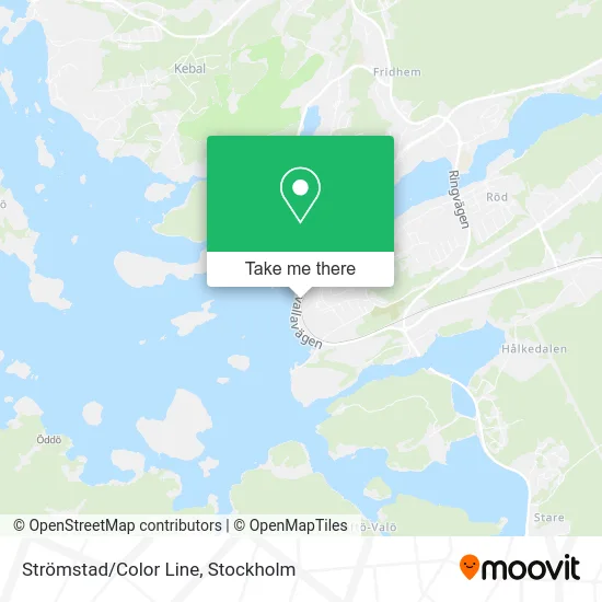Strömstad/Color Line map