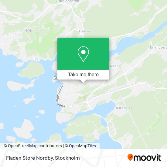 Fladen Store Nordby map