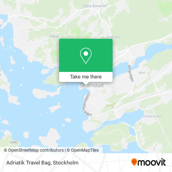 Adriatik Travel Bag map
