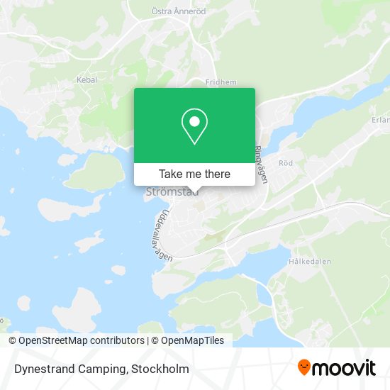 Dynestrand Camping map