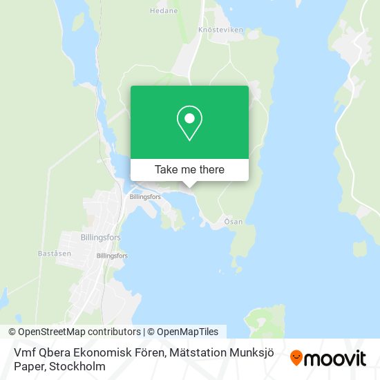 Vmf Qbera Ekonomisk Fören, Mätstation Munksjö Paper map