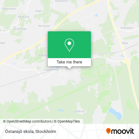 Östansjö skola map
