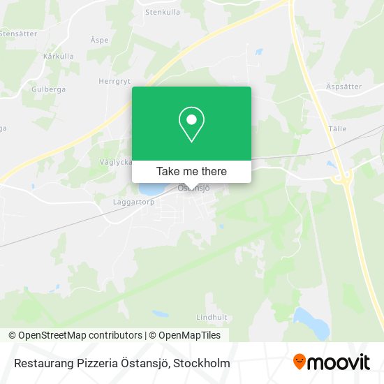 Restaurang Pizzeria Östansjö map