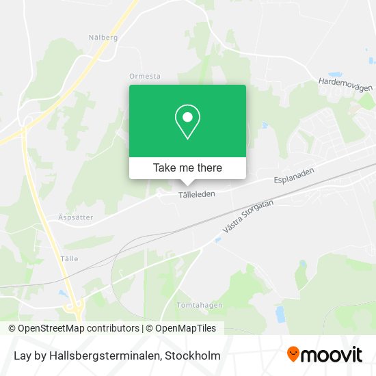 Lay by Hallsbergsterminalen map