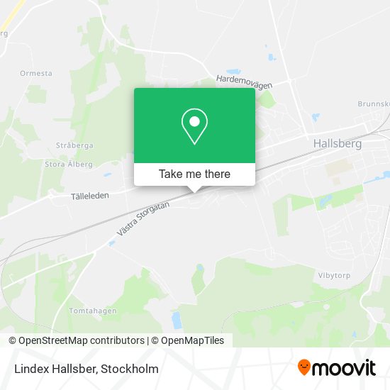 Lindex Hallsber map