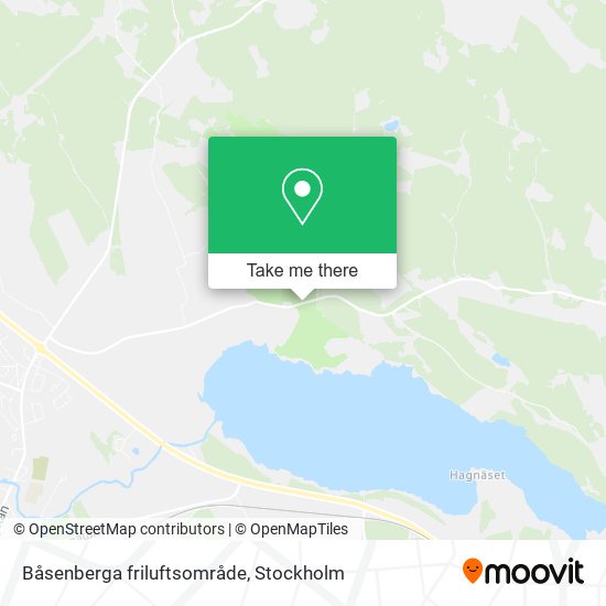 Båsenberga friluftsområde map