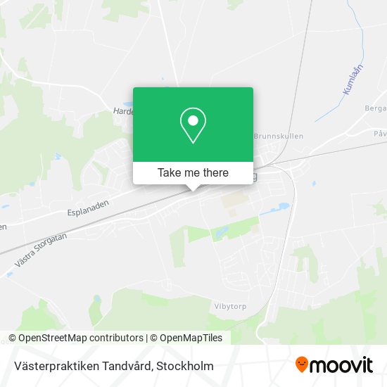 Västerpraktiken Tandvård map