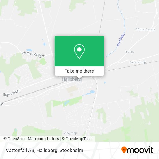 Vattenfall AB, Hallsberg map