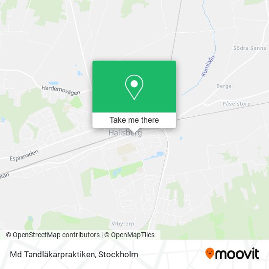 Md Tandläkarpraktiken map