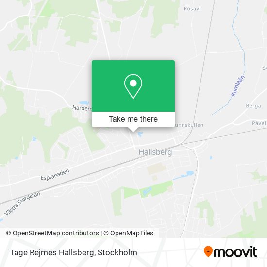 Tage Rejmes Hallsberg map