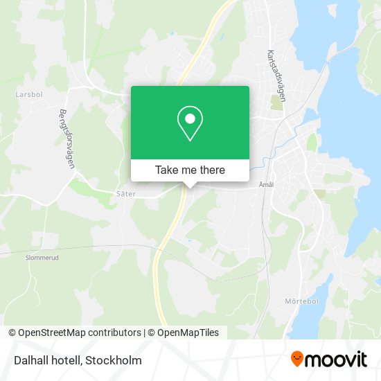 Dalhall hotell map