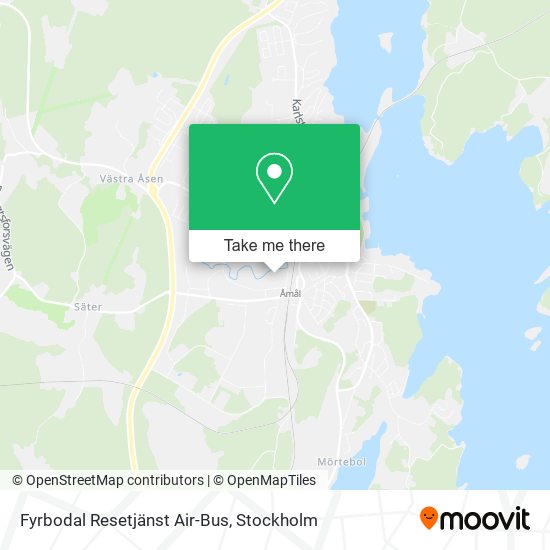 Fyrbodal Resetjänst Air-Bus map