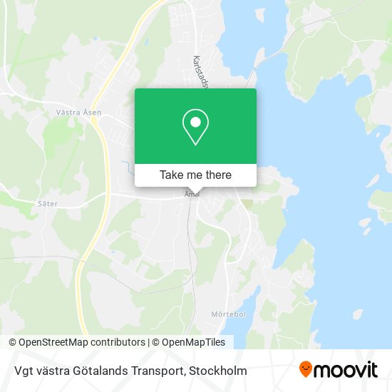 Vgt västra Götalands Transport map