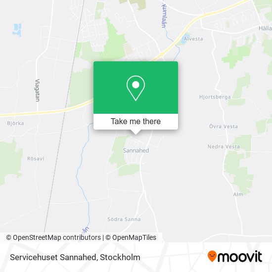 Servicehuset Sannahed map