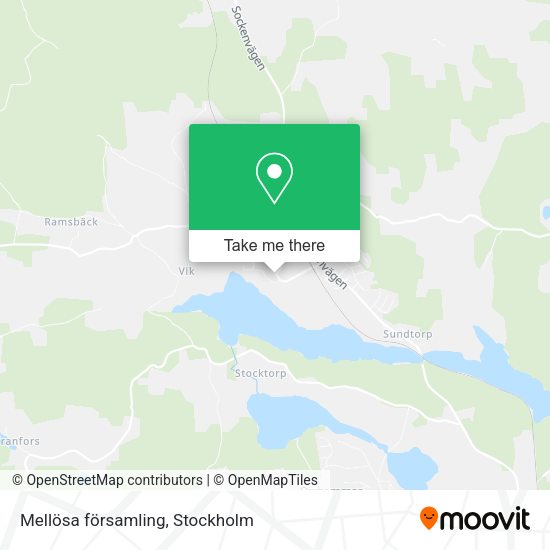 Mellösa församling map