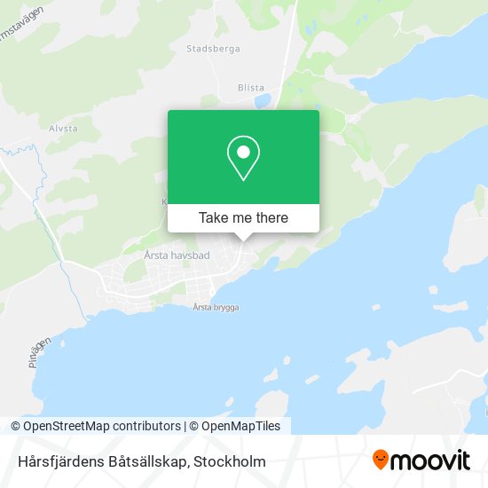 Hårsfjärdens Båtsällskap map