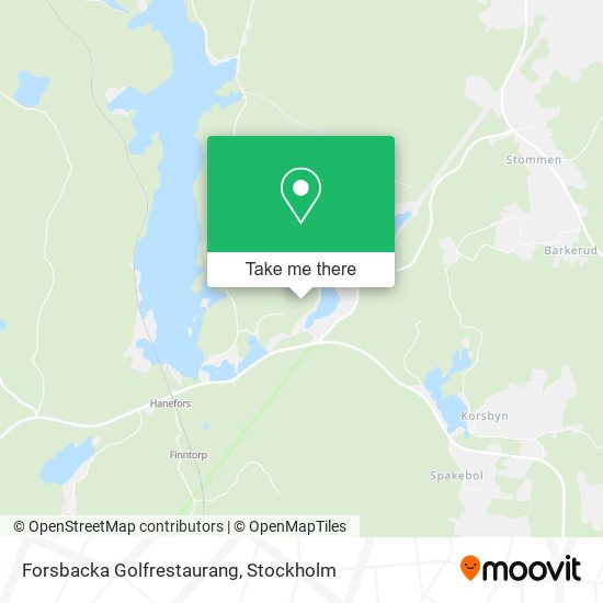Forsbacka Golfrestaurang map