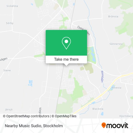 Nearby Music Sudio map