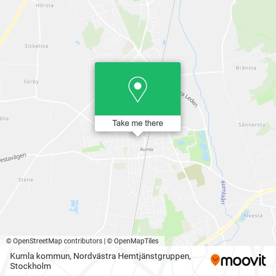 Kumla kommun, Nordvästra Hemtjänstgruppen map