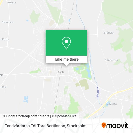 Tandvårdarna Tdl Tore Bertilsson map