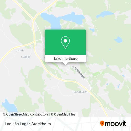 Ladulås Lager map