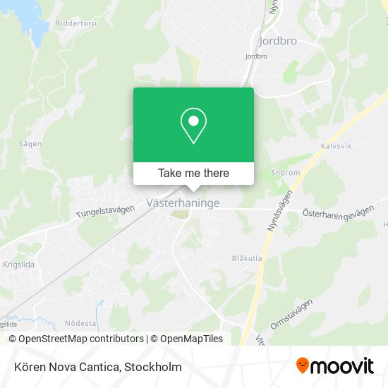 Kören Nova Cantica map