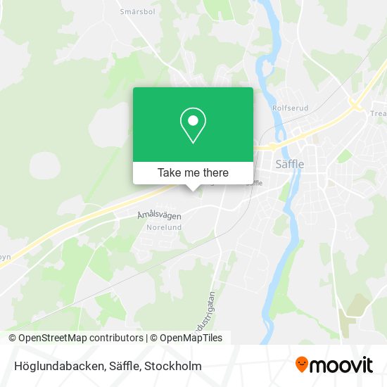 Höglundabacken, Säffle map
