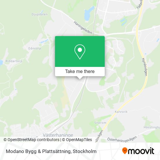Modano Bygg & Plattsättning map