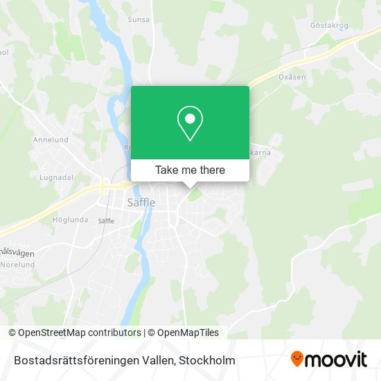 Bostadsrättsföreningen Vallen map