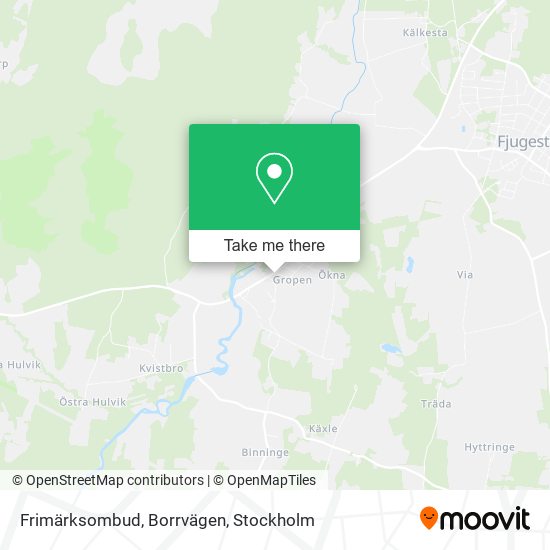 Frimärksombud, Borrvägen map