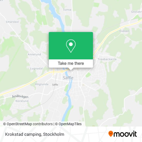 Krokstad camping map