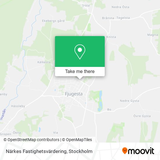 Närkes Fastighetsvärdering map