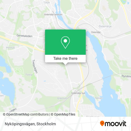 Nyköpingsvägen map