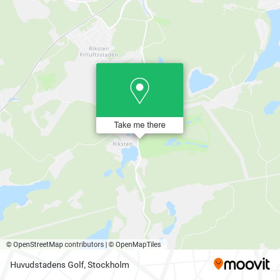 Huvudstadens Golf map