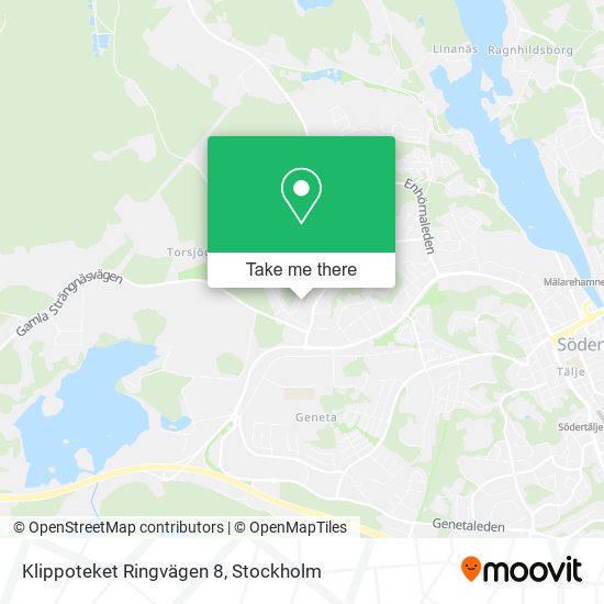 Klippoteket Ringvägen 8 map